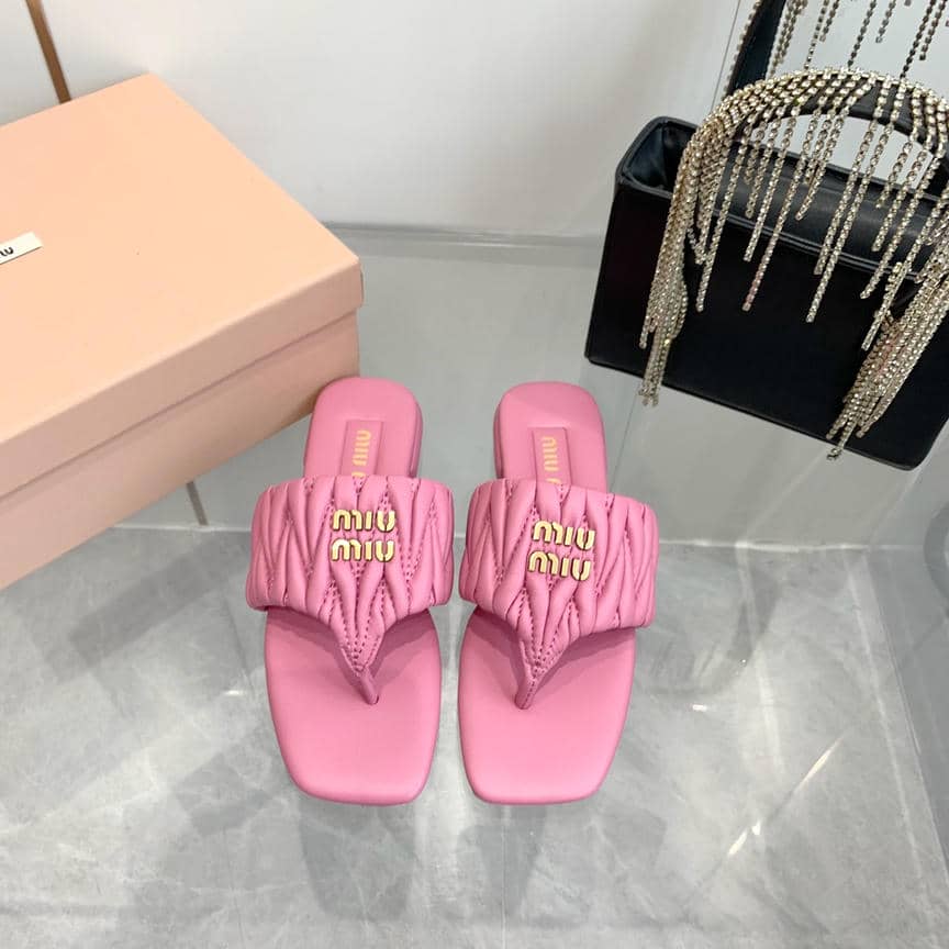 Miu Miu sheepskin slippers & sandals collection 1-6